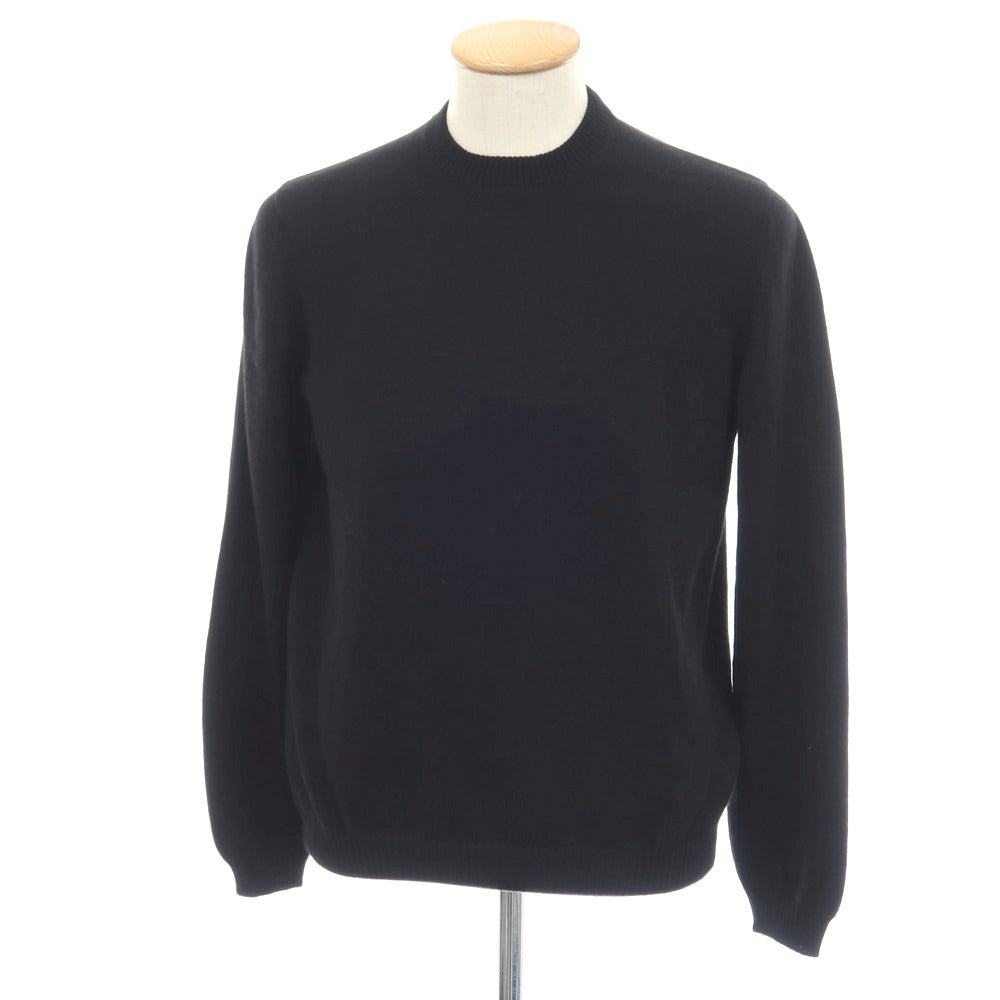 【新品アウトレット】セッテフィーリ カシミア Settefili Cashmere カシミヤ クルーネック プルオーバーニット ブラック【サイズ44】【 状態ランクN- 】【 メンズ 】