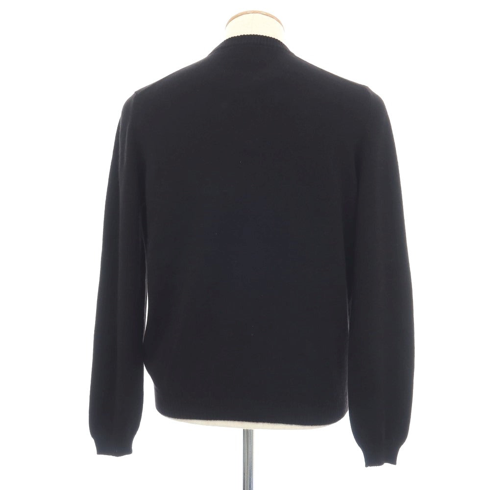 【新品アウトレット】セッテフィーリ カシミア Settefili Cashmere カシミヤ クルーネック プルオーバーニット ブラック【サイズ44】【 状態ランクN- 】【 メンズ 】