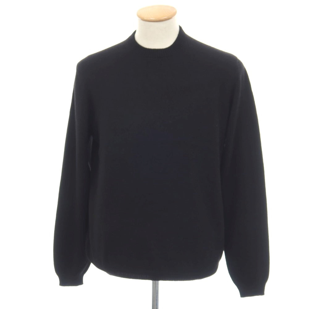 【新品アウトレット】セッテフィーリ カシミア Settefili Cashmere カシミヤ クルーネック プルオーバーニット ブラック【サイズ46/XS】【 状態ランクN- 】【 メンズ 】