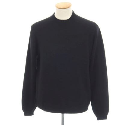 【新品アウトレット】セッテフィーリ カシミア Settefili Cashmere カシミヤ クルーネック プルオーバーニット ブラック【サイズ46/XS】【 状態ランクN- 】【 メンズ 】