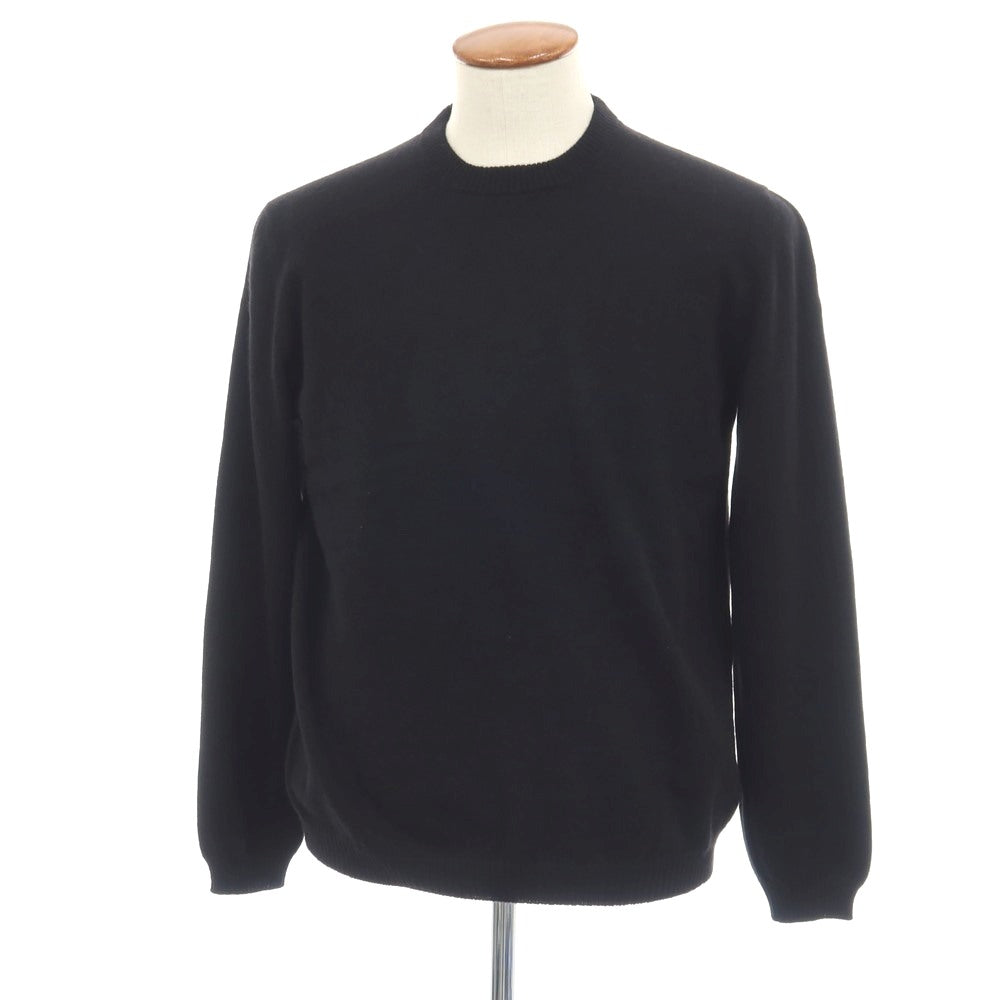 【新品アウトレット】セッテフィーリ カシミア Settefili Cashmere カシミヤ クルーネック プルオーバーニット ブラック【サイズ48/S】【 状態ランクN- 】【 メンズ 】