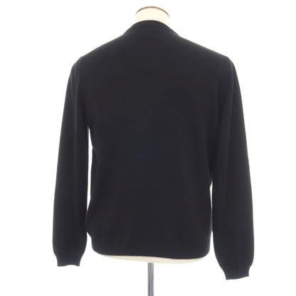 【新品アウトレット】セッテフィーリ カシミア Settefili Cashmere カシミヤ クルーネック プルオーバーニット ブラック【サイズ48/S】【 状態ランクN- 】【 メンズ 】