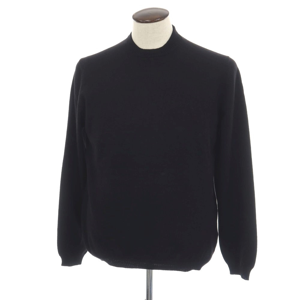 【新品アウトレット】セッテフィーリ カシミア Settefili Cashmere カシミヤ クルーネック プルオーバーニット ブラック【サイズ50/M】【 状態ランクN- 】【 メンズ 】