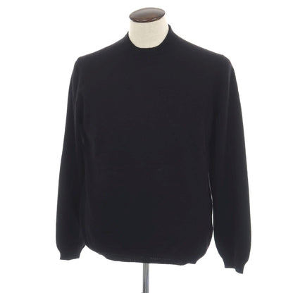 【新品アウトレット】セッテフィーリ カシミア Settefili Cashmere カシミヤ クルーネック プルオーバーニット ブラック【サイズ50/M】【 状態ランクN- 】【 メンズ 】
