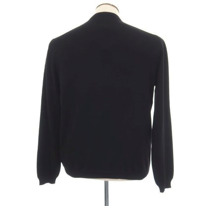 【新品アウトレット】セッテフィーリ カシミア Settefili Cashmere カシミヤ クルーネック プルオーバーニット ブラック【サイズ50/M】【 状態ランクN- 】【 メンズ 】