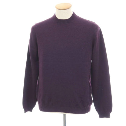 【新品アウトレット】セッテフィーリ カシミア Settefili Cashmere カシミヤ クルーネック プルオーバーニット ダークパープル【サイズ44】【 状態ランクN- 】【 メンズ 】
