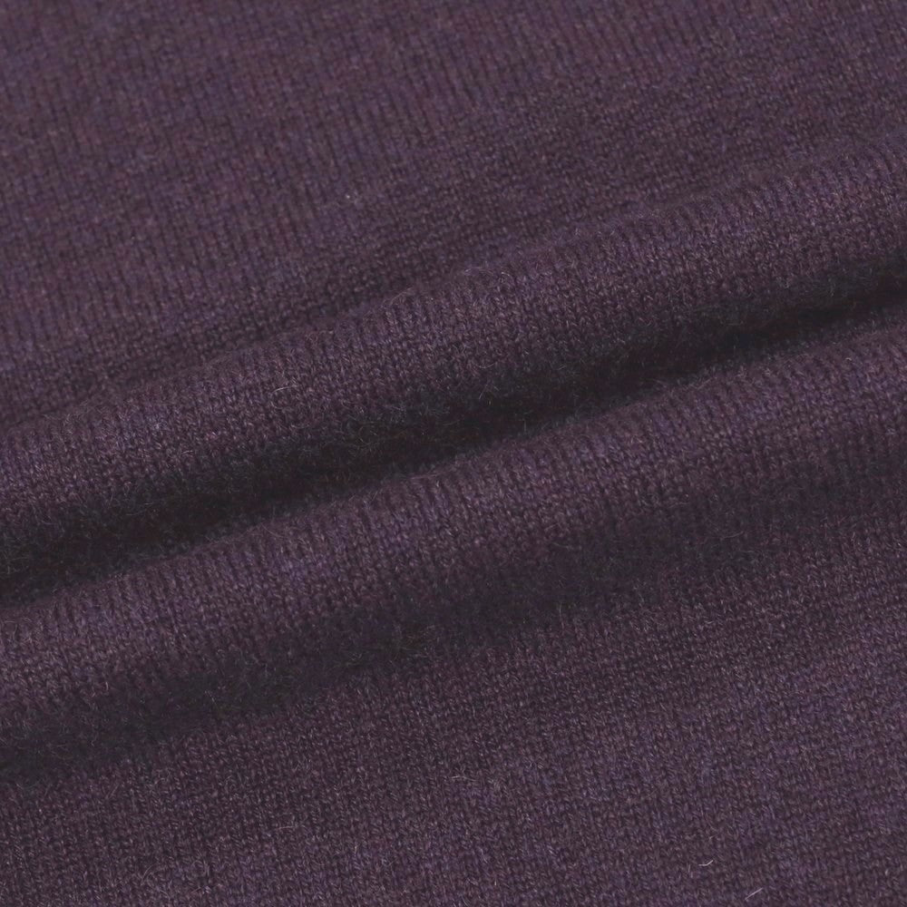 【新品アウトレット】セッテフィーリ カシミア Settefili Cashmere カシミヤ クルーネック プルオーバーニット ダークパープル【サイズ46/XS】【 状態ランクN- 】【 メンズ 】