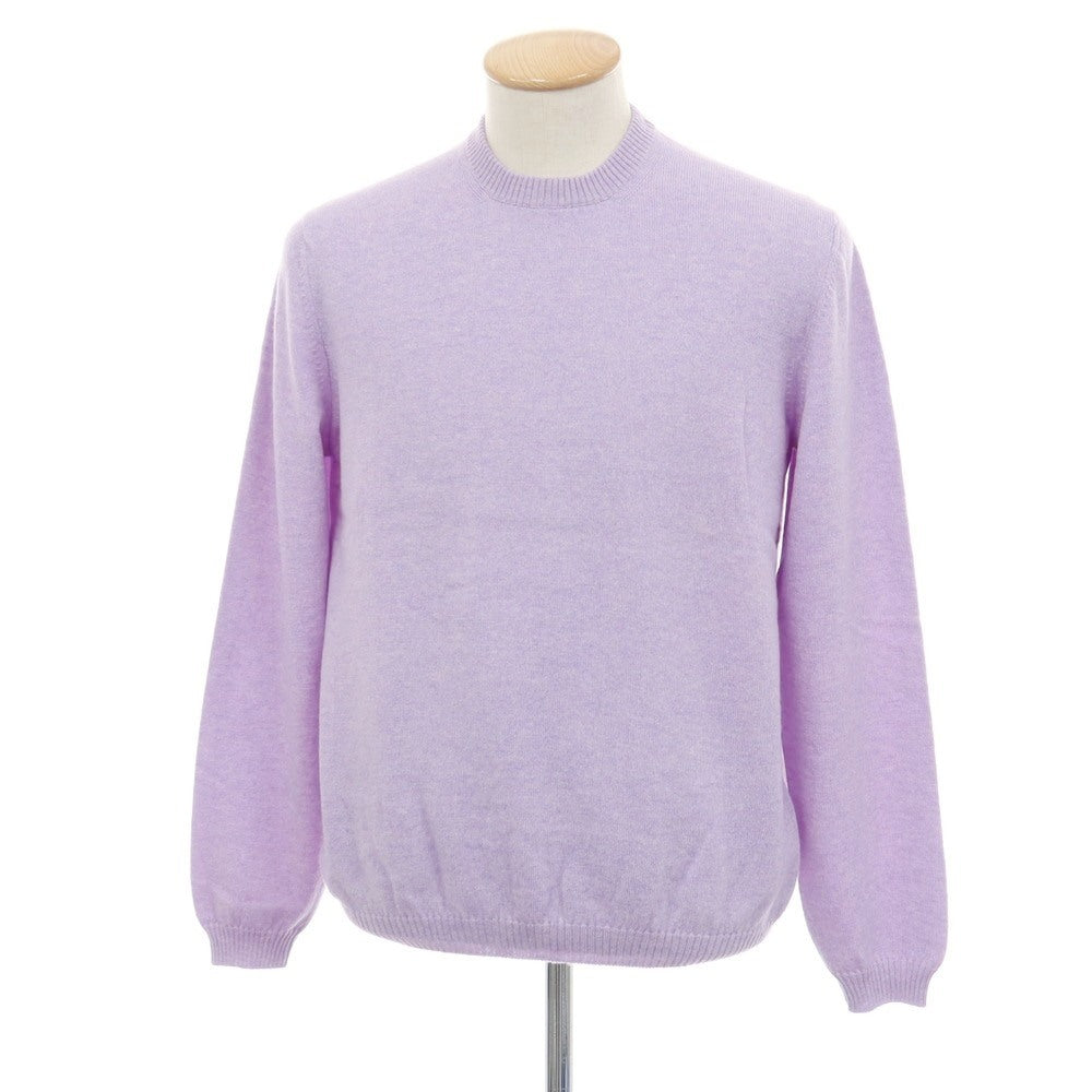 【新品アウトレット】セッテフィーリ カシミア Settefili Cashmere カシミヤ クルーネック プルオーバーニット ラベンダー【サイズ46/XS】【 状態ランクN- 】【 メンズ 】