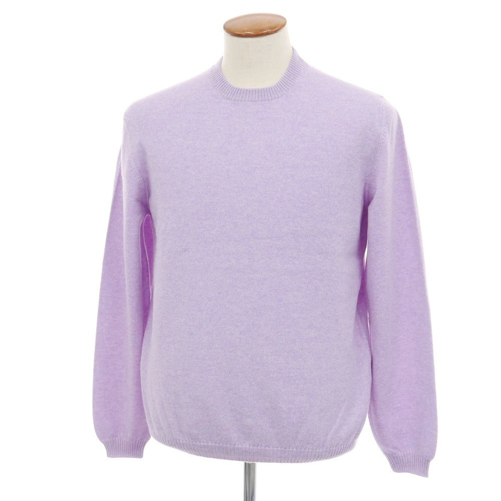 【新品アウトレット】セッテフィーリ カシミア Settefili Cashmere カシミヤ クルーネック プルオーバーニット ラベンダー【サイズ48/S】【 状態ランクN- 】【 メンズ 】