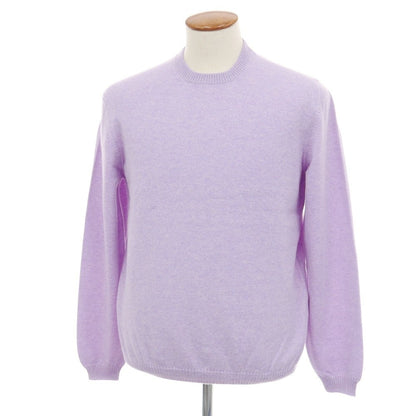 【新品アウトレット】セッテフィーリ カシミア Settefili Cashmere カシミヤ クルーネック プルオーバーニット ラベンダー【サイズ48/S】【 状態ランクN- 】【 メンズ 】