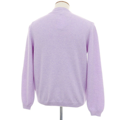 【新品アウトレット】セッテフィーリ カシミア Settefili Cashmere カシミヤ クルーネック プルオーバーニット ラベンダー【サイズ48/S】【 状態ランクN- 】【 メンズ 】