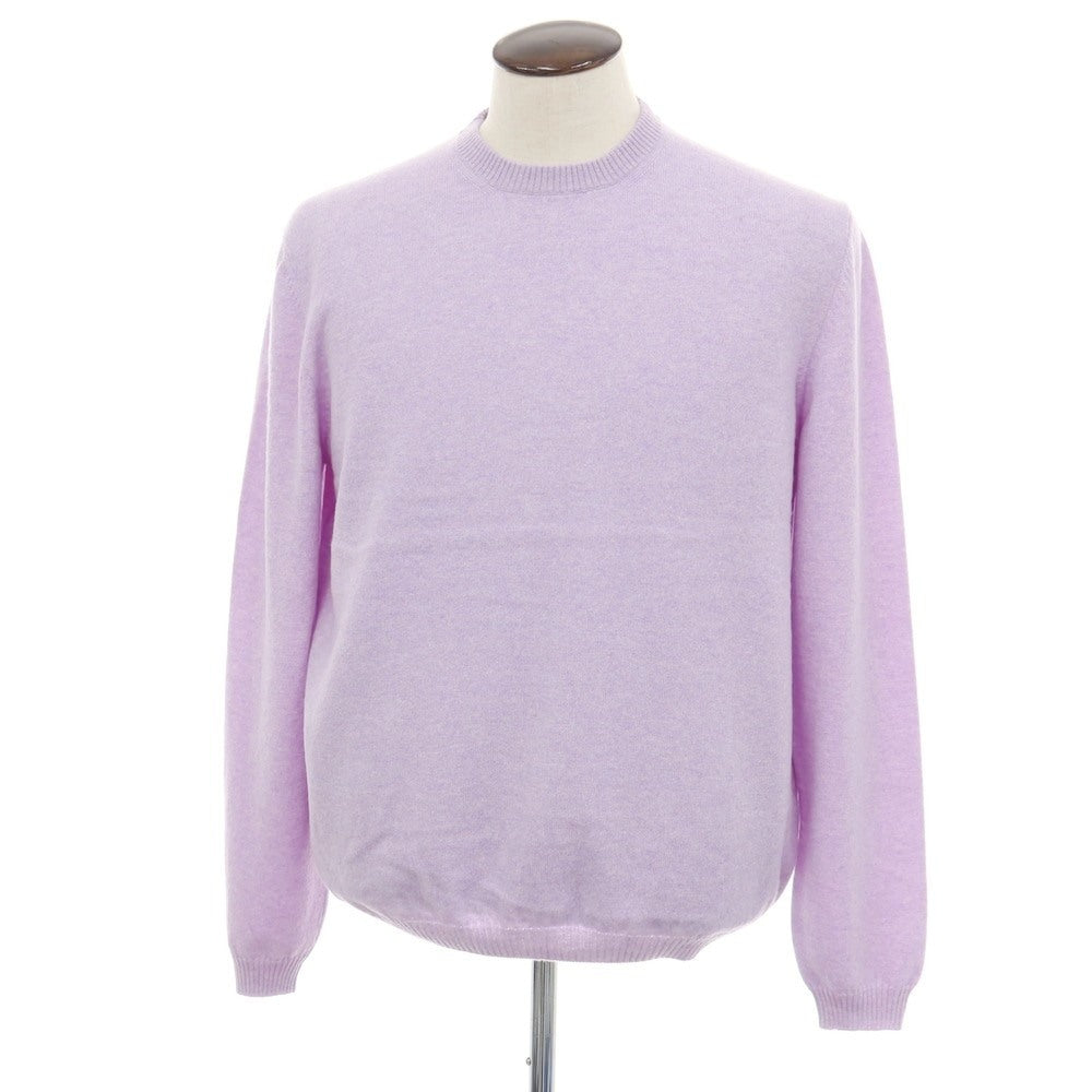 【新品アウトレット】セッテフィーリ カシミア Settefili Cashmere カシミヤ クルーネック プルオーバーニット ラベンダー【サイズ50/M】【 状態ランクN- 】【 メンズ 】