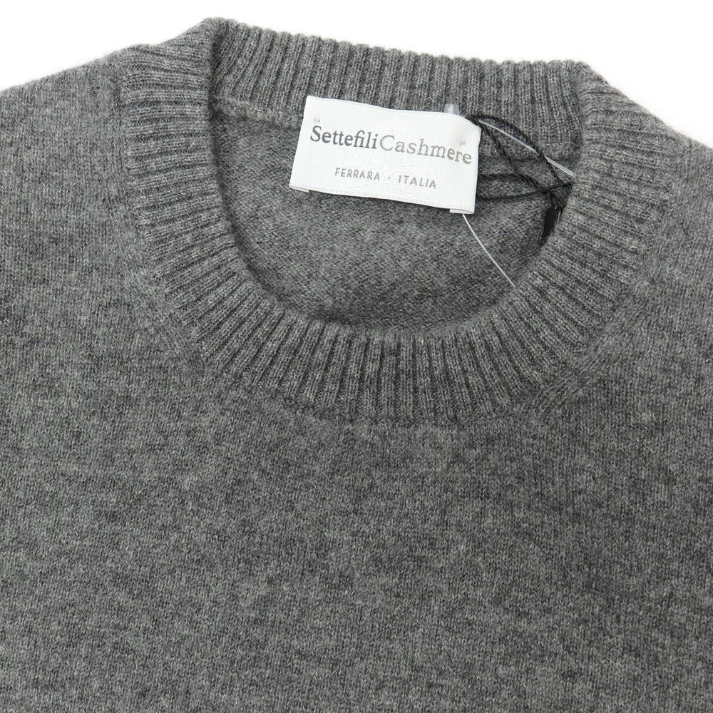 【新品アウトレット】セッテフィーリ カシミア Settefili Cashmere カシミヤ クルーネック プルオーバーニット グレー【サイズ46/XS】【 状態ランクN- 】【 メンズ 】