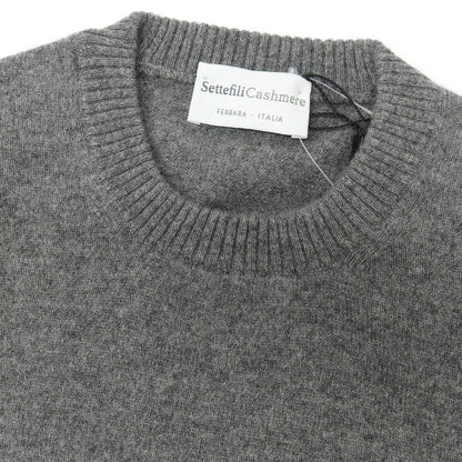 【新品アウトレット】セッテフィーリ カシミア Settefili Cashmere カシミヤ クルーネック プルオーバーニット グレー【サイズ46/XS】【 状態ランクN- 】【 メンズ 】