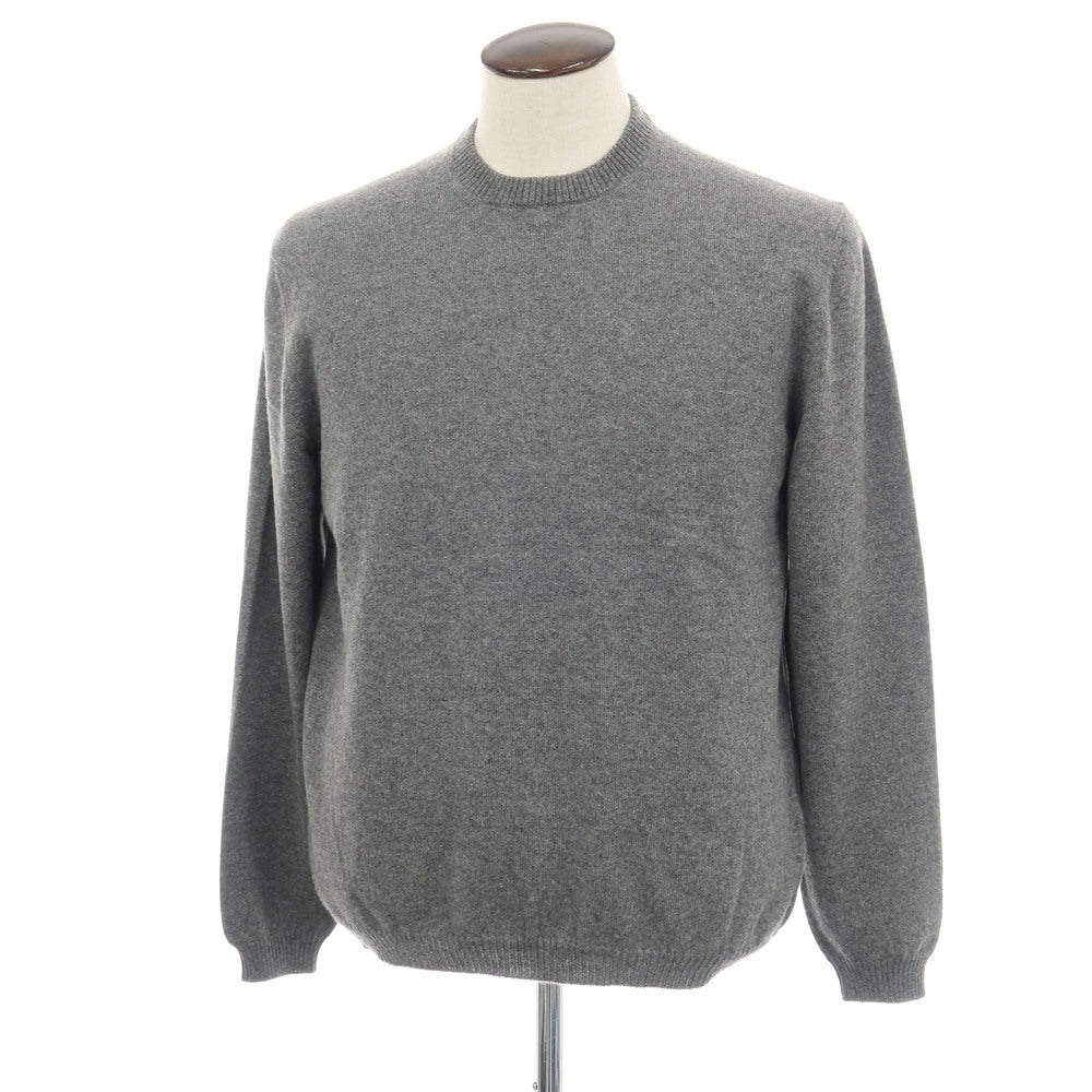 【新品アウトレット】セッテフィーリ カシミア Settefili Cashmere カシミヤ クルーネック プルオーバーニット グレー【サイズ50/M】【 状態ランクN- 】【 メンズ 】