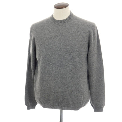 【新品アウトレット】セッテフィーリ カシミア Settefili Cashmere カシミヤ クルーネック プルオーバーニット グレー【サイズ50/M】【 状態ランクN- 】【 メンズ 】