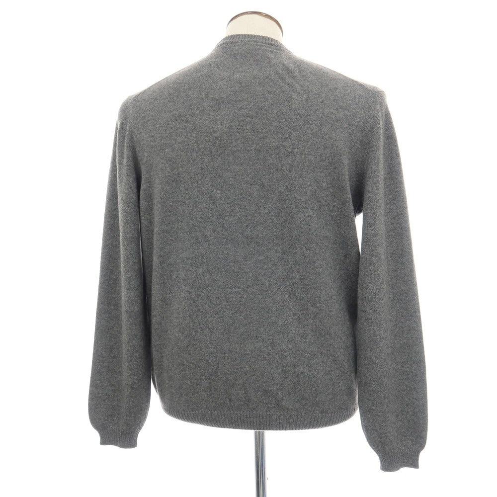 【新品アウトレット】セッテフィーリ カシミア Settefili Cashmere カシミヤ クルーネック プルオーバーニット グレー【サイズ50/M】【 状態ランクN- 】【 メンズ 】