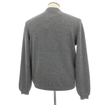 【新品アウトレット】セッテフィーリ カシミア Settefili Cashmere カシミヤ クルーネック プルオーバーニット グレー【サイズ50/M】【 状態ランクN- 】【 メンズ 】