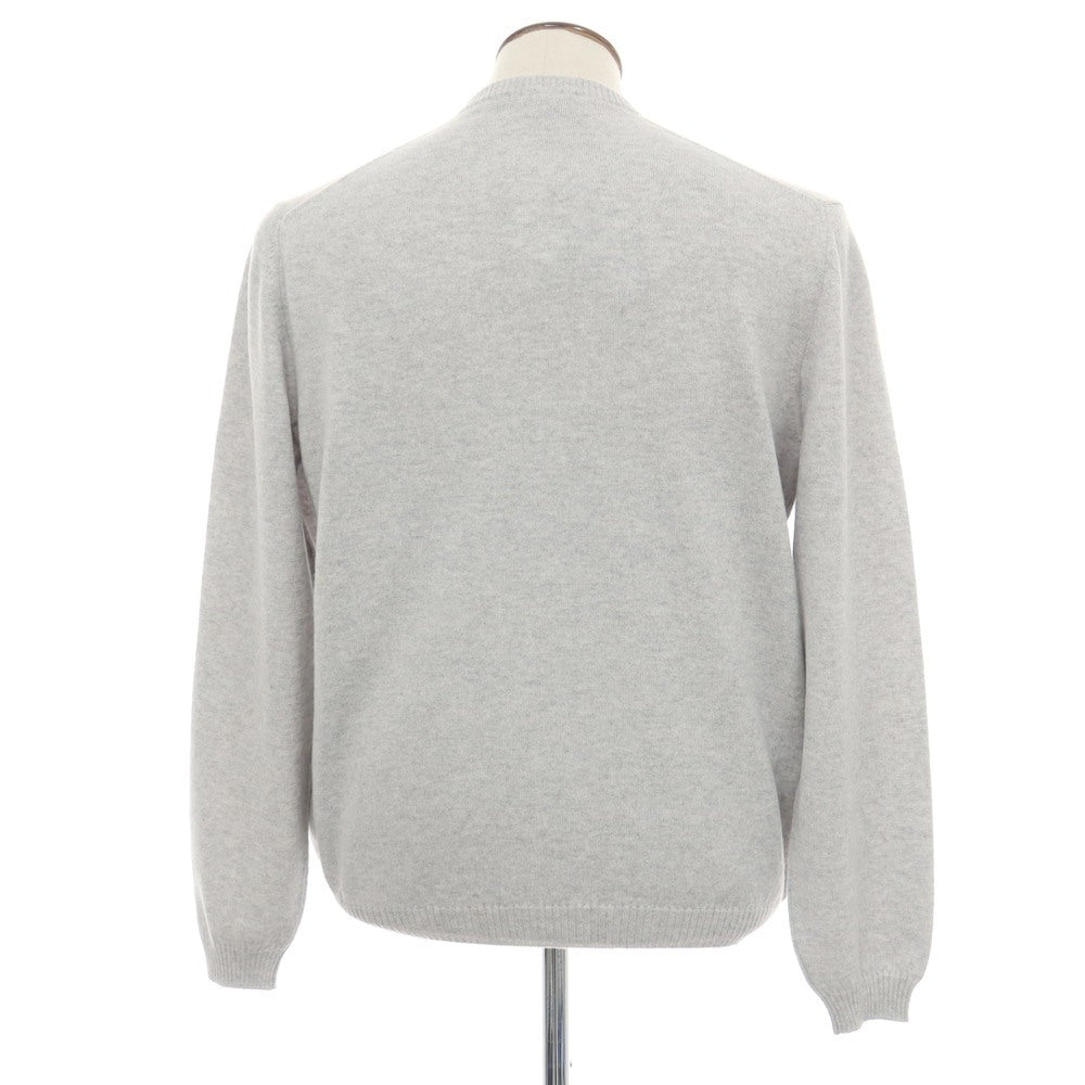 【新品アウトレット】セッテフィーリ カシミア Settefili Cashmere カシミヤ クルーネック プルオーバーニット ライトグレー【サイズ50/M】【 状態ランクN- 】【 メンズ 】