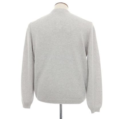 【新品アウトレット】セッテフィーリ カシミア Settefili Cashmere カシミヤ クルーネック プルオーバーニット ライトグレー【サイズ50/M】【 状態ランクN- 】【 メンズ 】