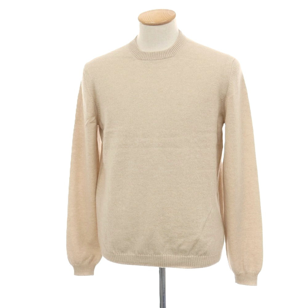 【新品アウトレット】セッテフィーリ カシミア Settefili Cashmere カシミヤ クルーネック プルオーバーニット ベージュ【サイズ44】【 状態ランクN- 】【 メンズ 】