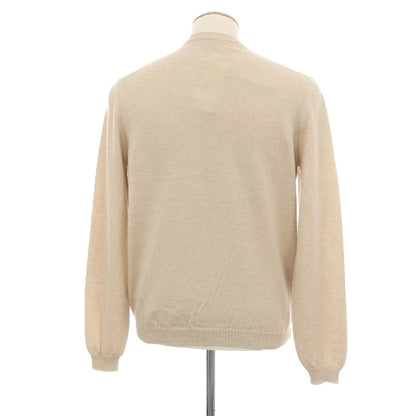 【新品アウトレット】セッテフィーリ カシミア Settefili Cashmere カシミヤ クルーネック プルオーバーニット ベージュ【サイズ44】【 状態ランクN- 】【 メンズ 】