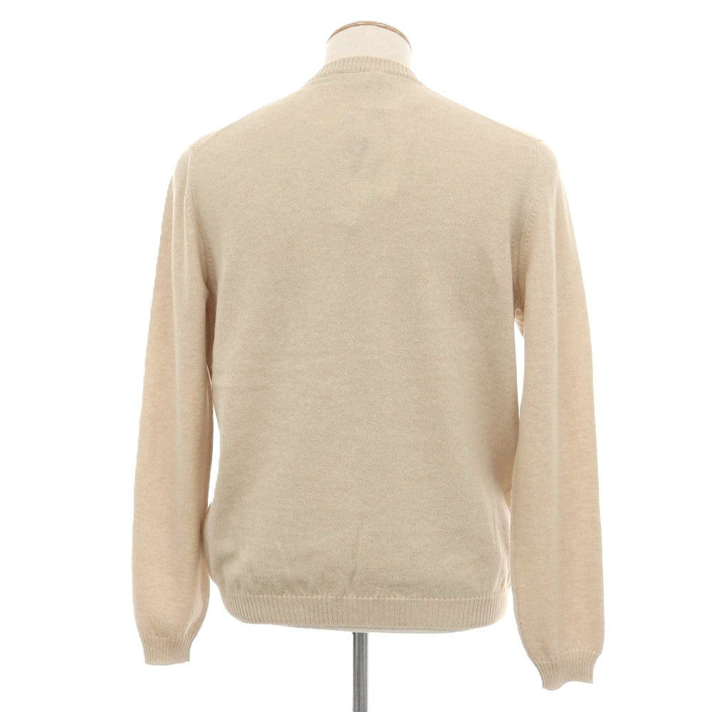 【新品アウトレット】セッテフィーリ カシミア Settefili Cashmere カシミヤ クルーネック プルオーバーニット ベージュ【サイズ46/XS】【 状態ランクN- 】【 メンズ 】