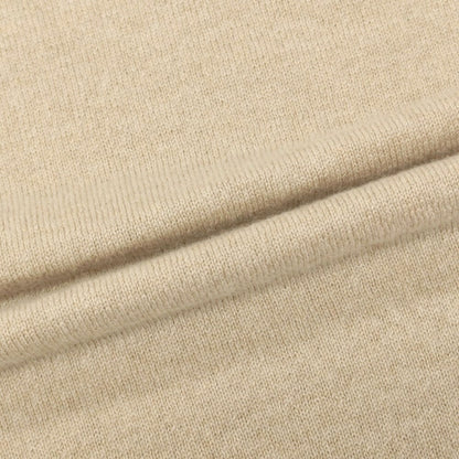 【新品アウトレット】セッテフィーリ カシミア Settefili Cashmere カシミヤ クルーネック プルオーバーニット ベージュ【サイズ46/XS】【 状態ランクN- 】【 メンズ 】