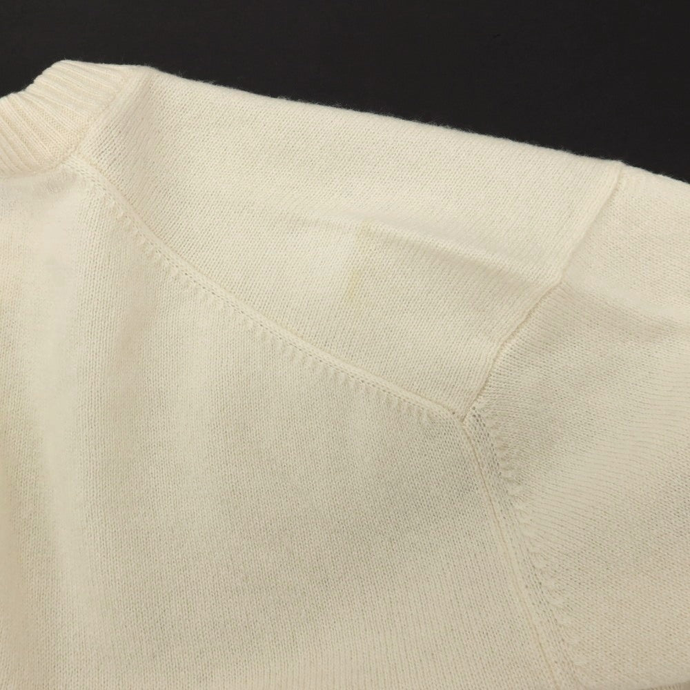 【新品アウトレット】セッテフィーリ カシミア Settefili Cashmere カシミヤ クルーネック プルオーバーニット オフホワイト【サイズ48/S】【 状態ランクN- 】【 メンズ 】