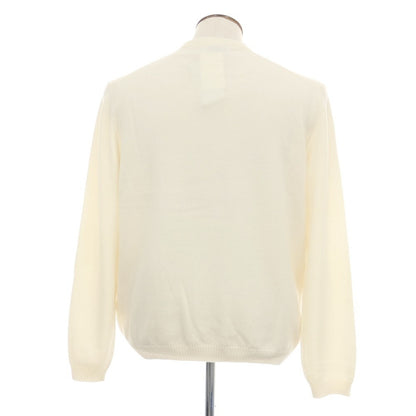 【新品アウトレット】セッテフィーリ カシミア Settefili Cashmere カシミヤ クルーネック プルオーバーニット オフホワイト【サイズ50/M】【 状態ランクN- 】【 メンズ 】