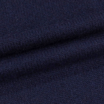 【新品アウトレット】セッテフィーリ カシミア Settefili Cashmere ベビーカシミヤ クルーネック プルオーバーニット ネイビー【サイズ50/M】【 状態ランクN- 】【 メンズ 】