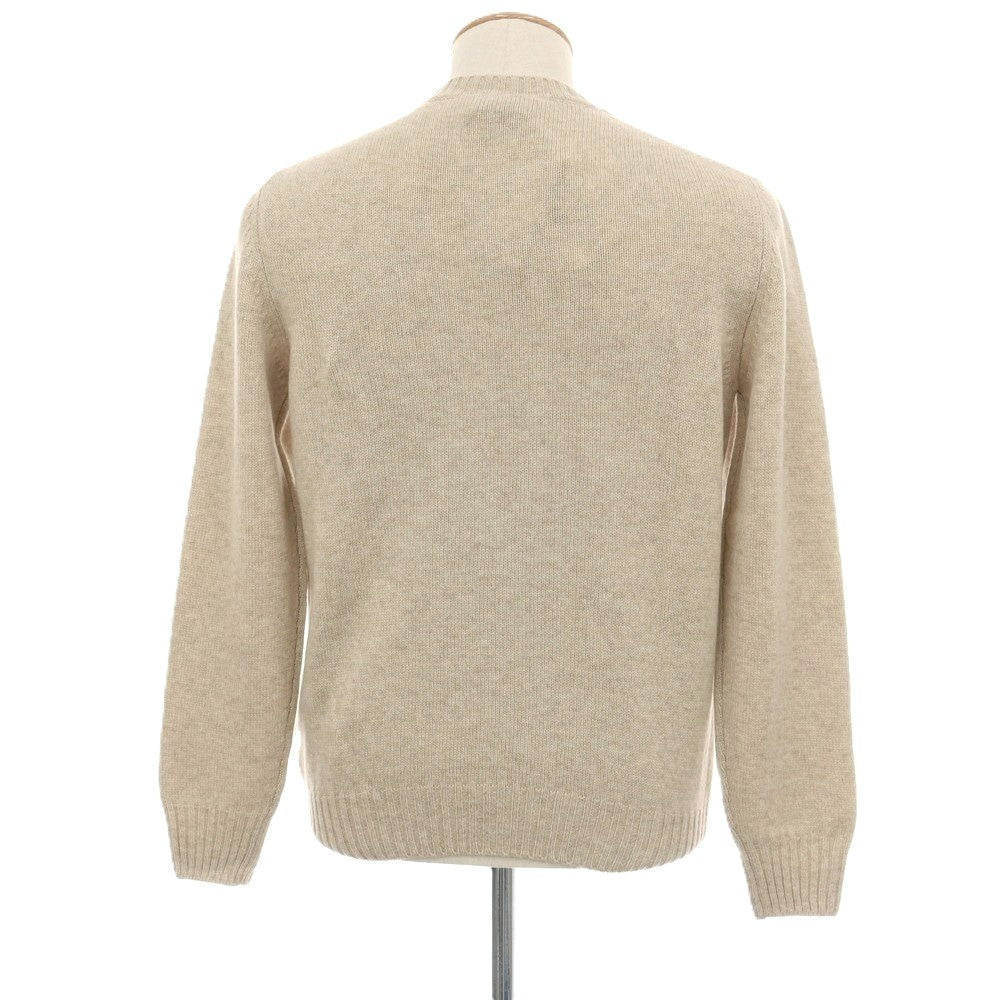 【新品アウトレット】セッテフィーリ カシミア Settefili Cashmere ベビーカシミヤ クルーネック プルオーバーニット ベージュ【サイズ44】【 状態ランクN- 】【 メンズ 】