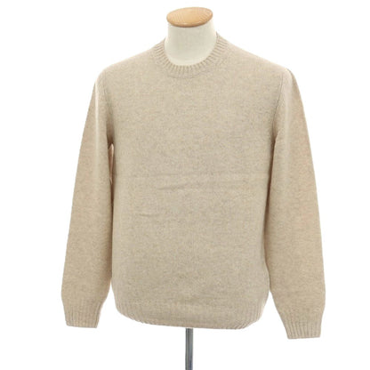 【新品アウトレット】セッテフィーリ カシミア Settefili Cashmere ベビーカシミヤ クルーネック プルオーバーニット ベージュ【サイズ46/XS】【 状態ランクN- 】【 メンズ 】