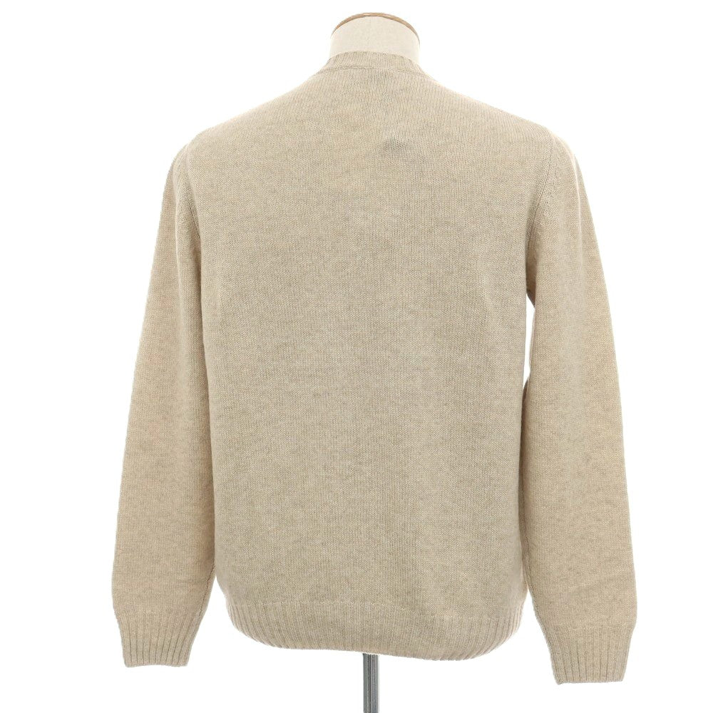 【新品アウトレット】セッテフィーリ カシミア Settefili Cashmere ベビーカシミヤ クルーネック プルオーバーニット ベージュ【サイズ46/XS】【 状態ランクN- 】【 メンズ 】