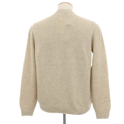 【新品アウトレット】セッテフィーリ カシミア Settefili Cashmere ベビーカシミヤ クルーネック プルオーバーニット ベージュ【サイズ46/XS】【 状態ランクN- 】【 メンズ 】