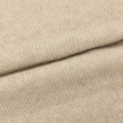 【新品アウトレット】セッテフィーリ カシミア Settefili Cashmere ベビーカシミヤ クルーネック プルオーバーニット ベージュ【サイズ46/XS】【 状態ランクN- 】【 メンズ 】