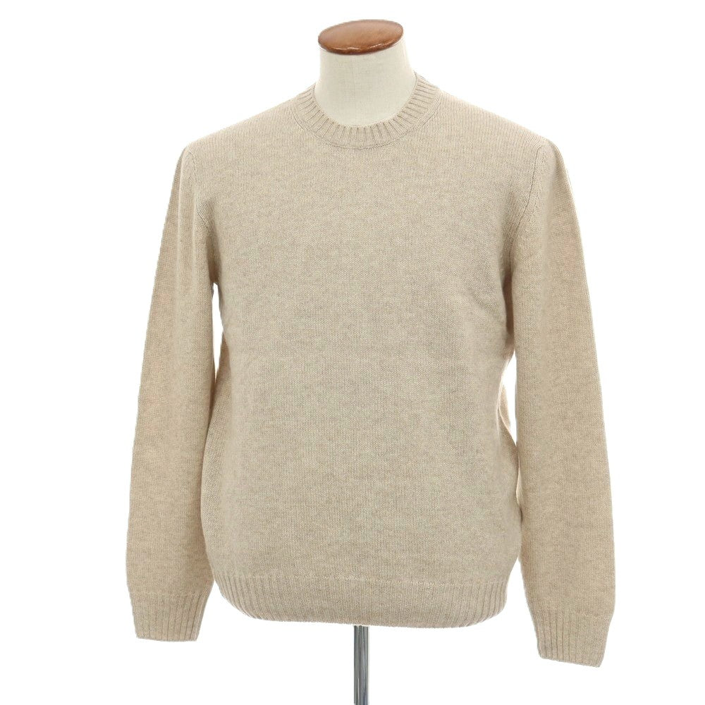 【新品アウトレット】セッテフィーリ カシミア Settefili Cashmere ベビーカシミヤ クルーネック プルオーバーニット ベージュ【サイズ48/S】【 状態ランクN- 】【 メンズ 】