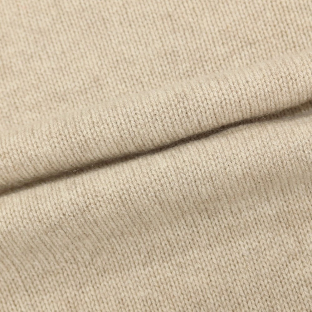 【新品アウトレット】セッテフィーリ カシミア Settefili Cashmere ベビーカシミヤ クルーネック プルオーバーニット ベージュ【サイズ48/S】【 状態ランクN- 】【 メンズ 】