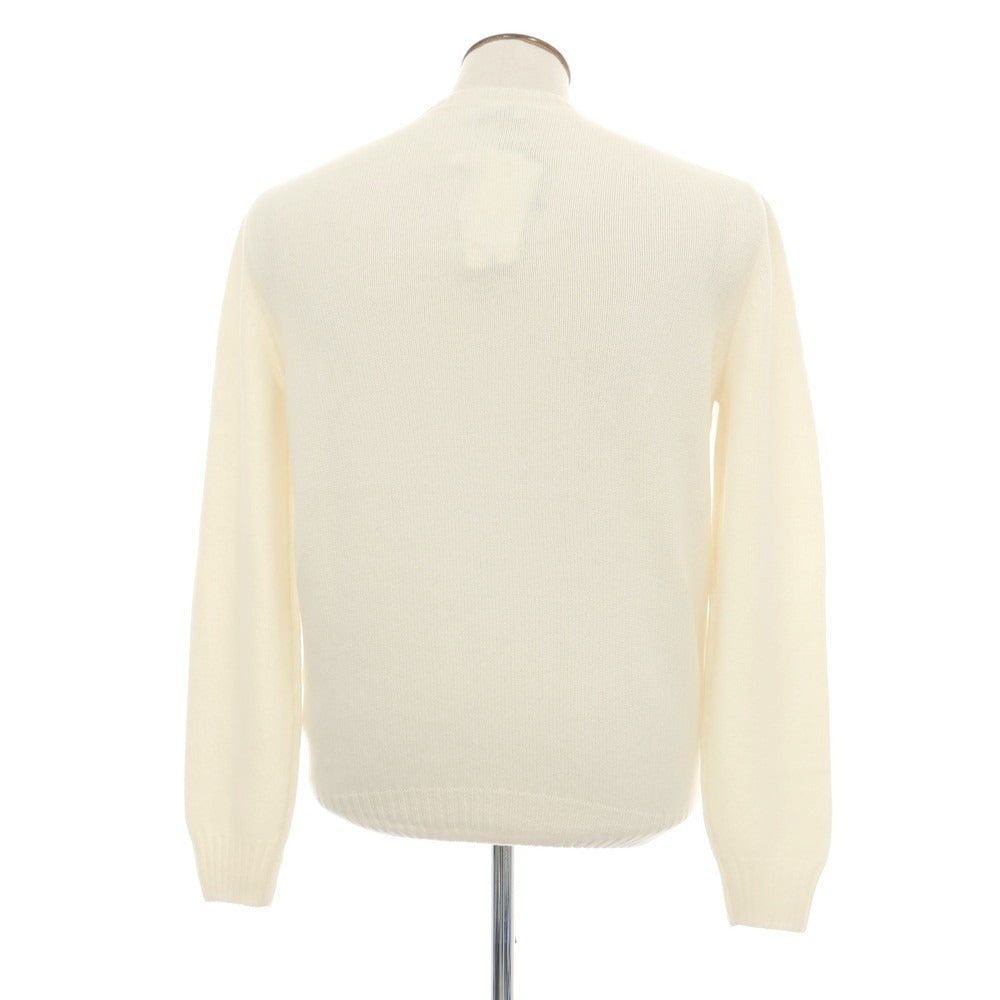 【新品アウトレット】セッテフィーリ カシミア Settefili Cashmere ベビーカシミヤ クルーネック プルオーバーニット オフホワイト【サイズ50/M】【 状態ランクN- 】【 メンズ 】