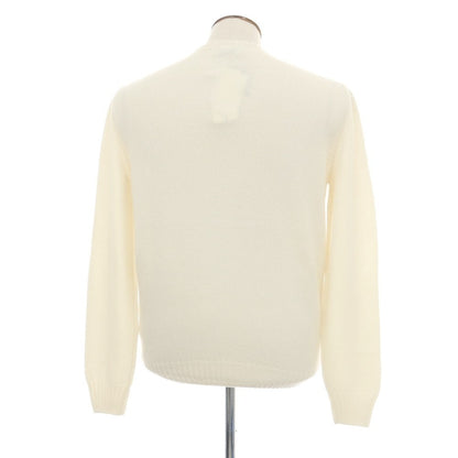 【新品アウトレット】セッテフィーリ カシミア Settefili Cashmere ベビーカシミヤ クルーネック プルオーバーニット オフホワイト【サイズ50/M】【 状態ランクN- 】【 メンズ 】