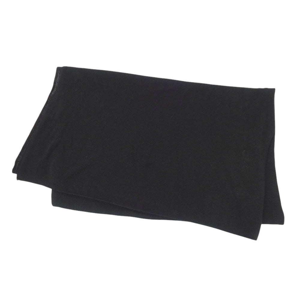 【新品】セッテフィーリ カシミア Settefili Cashmere カシミヤ ニット 大判 マフラー ブラック【 状態ランクN 】【 メンズ 】