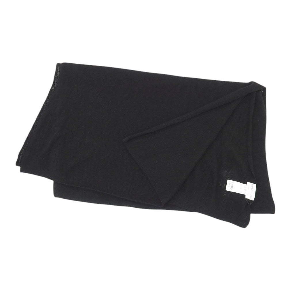【新品】セッテフィーリ カシミア Settefili Cashmere カシミヤ ニット 大判 マフラー ブラック【 状態ランクN 】【 メンズ 】