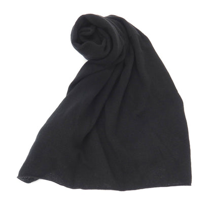 【新品】セッテフィーリ カシミア Settefili Cashmere カシミヤ ニット 大判 マフラー ブラック【 状態ランクN 】【 メンズ 】