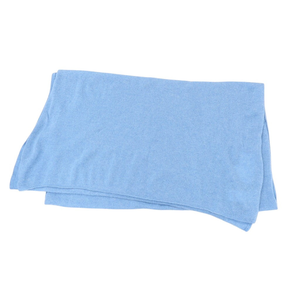 【新品】セッテフィーリ カシミア Settefili Cashmere カシミヤ ニット 大判 マフラー ライトブルー【 状態ランクN 】【 メンズ 】