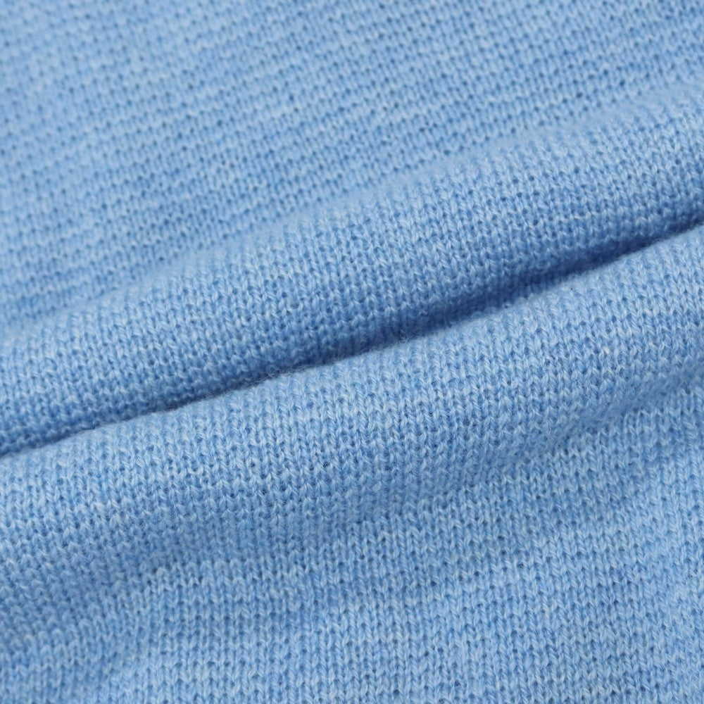 【新品】セッテフィーリ カシミア Settefili Cashmere カシミヤ ニット 大判 マフラー ライトブルー【 状態ランクN 】【 メンズ 】