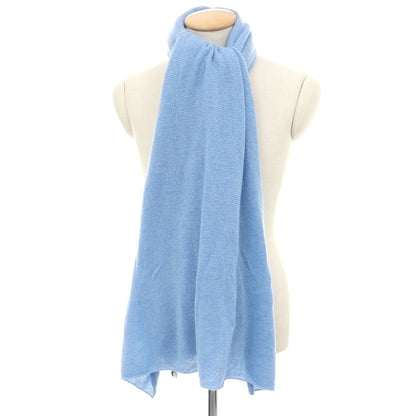 【新品】セッテフィーリ カシミア Settefili Cashmere カシミヤ ニット 大判 マフラー ライトブルー【 状態ランクN 】【 メンズ 】