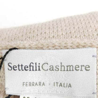 【新品】セッテフィーリ カシミア Settefili Cashmere カシミヤ ニット 大判 マフラー ベージュ【 状態ランクN 】【 メンズ 】