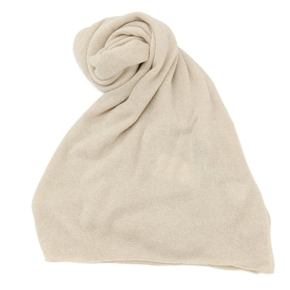 【新品】セッテフィーリ カシミア Settefili Cashmere カシミヤ ニット 大判 マフラー ベージュ【 状態ランクN 】【 メンズ 】
