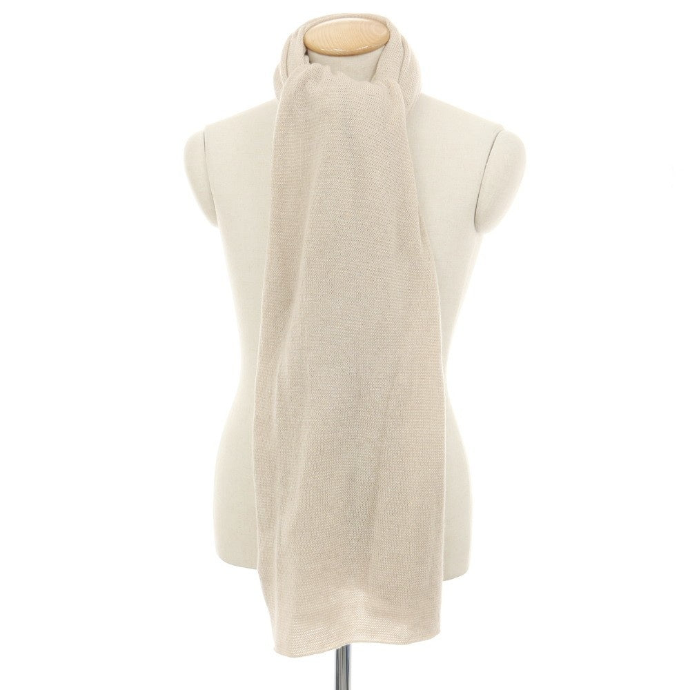 【新品】セッテフィーリ カシミア Settefili Cashmere カシミヤ ニット 大判 マフラー ベージュ【 状態ランクN 】【 メンズ 】