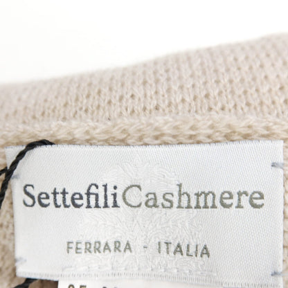 【新品】セッテフィーリ カシミア Settefili Cashmere カシミヤ ニット 大判 マフラー ベージュ【 状態ランクN 】【 メンズ 】